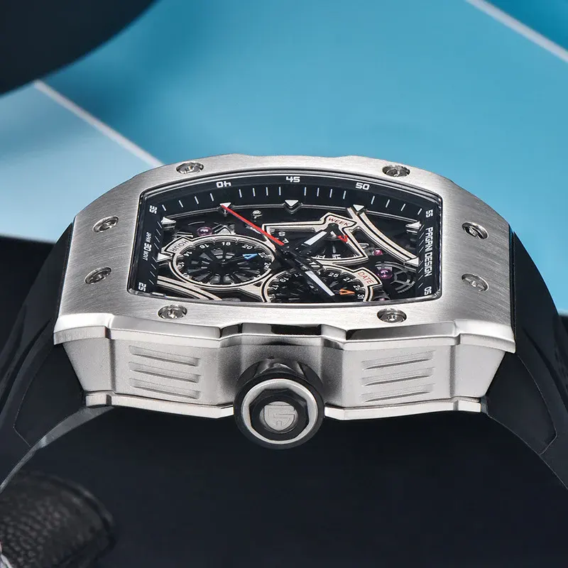 Pagani Design Multifunction Full Black Men's Watch- PD-YS012